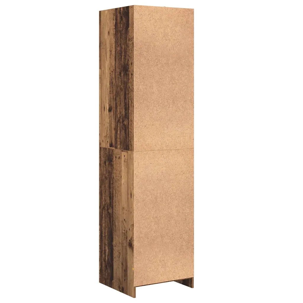 vidaXL Guardaroba con lo scaffale Legno vecchio Legno multistrato