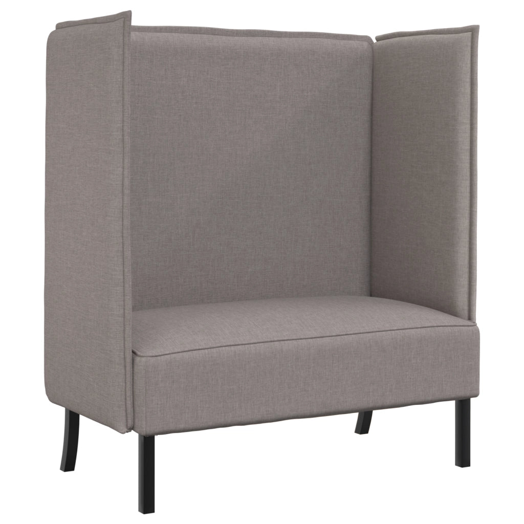 Divano Alto Schienale Tortora 109x56x121 cm Tessuto