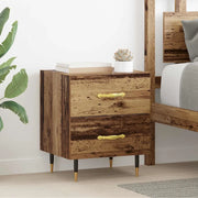 Armadio da Notte 2 pcs Legno vecchio 40 x 35 x 47,5 cm 881978