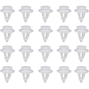 Trade Shop - Kit 40pz Clip Di Fissaggio Pannello Automatico Rivetti Plastica Ganci Auto Bianco -