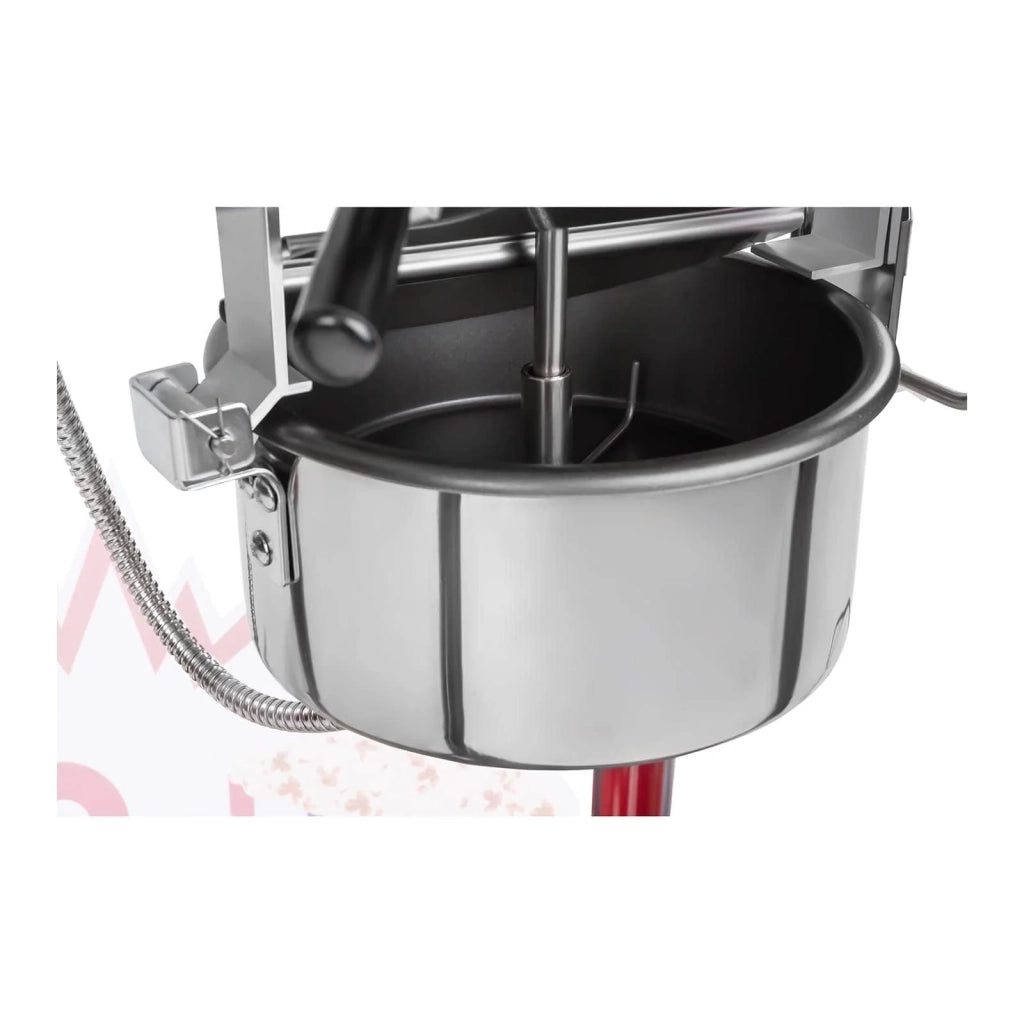 Set macchina per popcorn con carrello - Design americano - Rosso 14_0004910