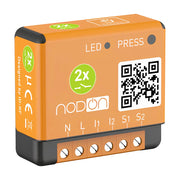 Modulo da incasso EnOcean compatibile a 2 canali da 1,1kW Arancione NODON
