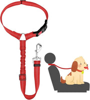Cintura di sicurezza per cani - 2 pezzi - cintura di sicurezza per cani con elastico - per piccoli cani e cuccioli di taglia media - cintura - cintura per cani con anello - cintura elastica retrattile
