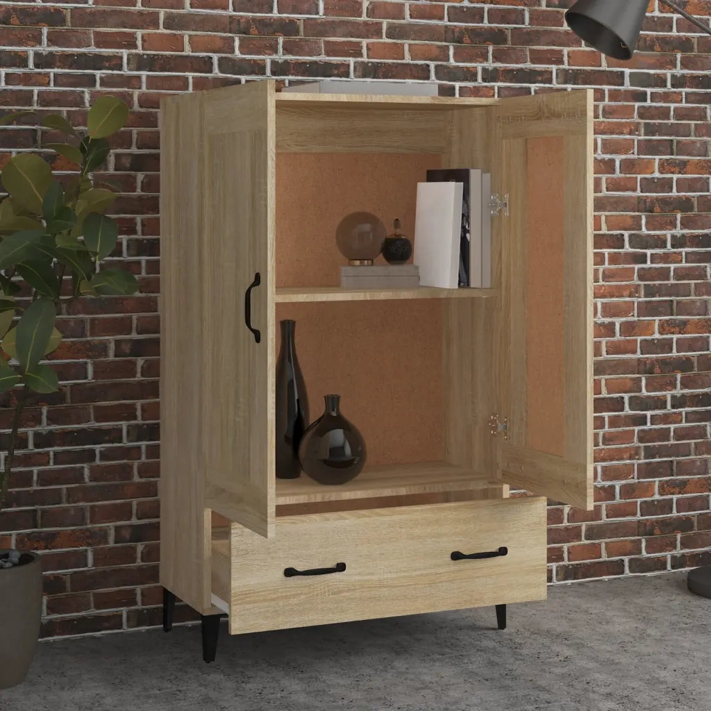 Credenza Rovere Sonoma 70x31x115 cm in Legno Multistrato cod mxl 47675