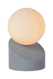 Lampada da tavolo Lucide LEN metallo/vetro grigio G9 5W