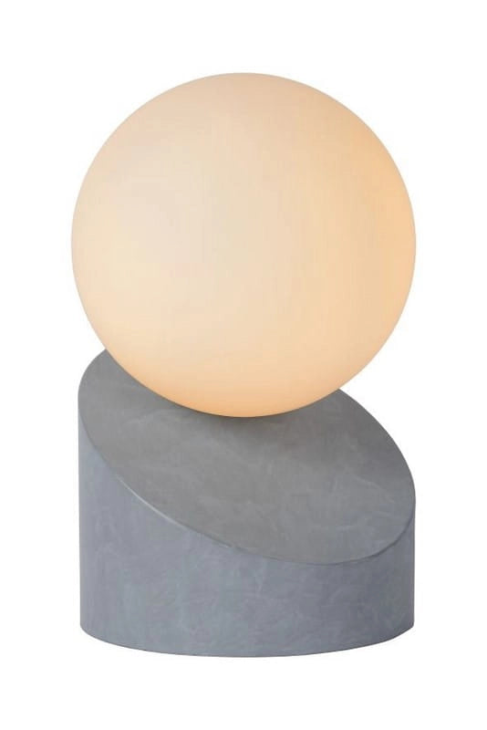 Lampada da tavolo Lucide LEN metallo/vetro grigio G9 5W