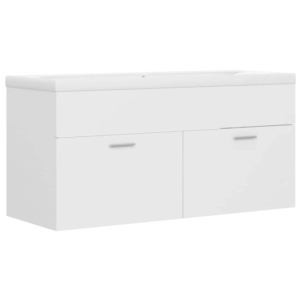 Mobile lavabo con vasca integrata 100 x 38,5 x 46 cm truciolare bianco 02_0006433