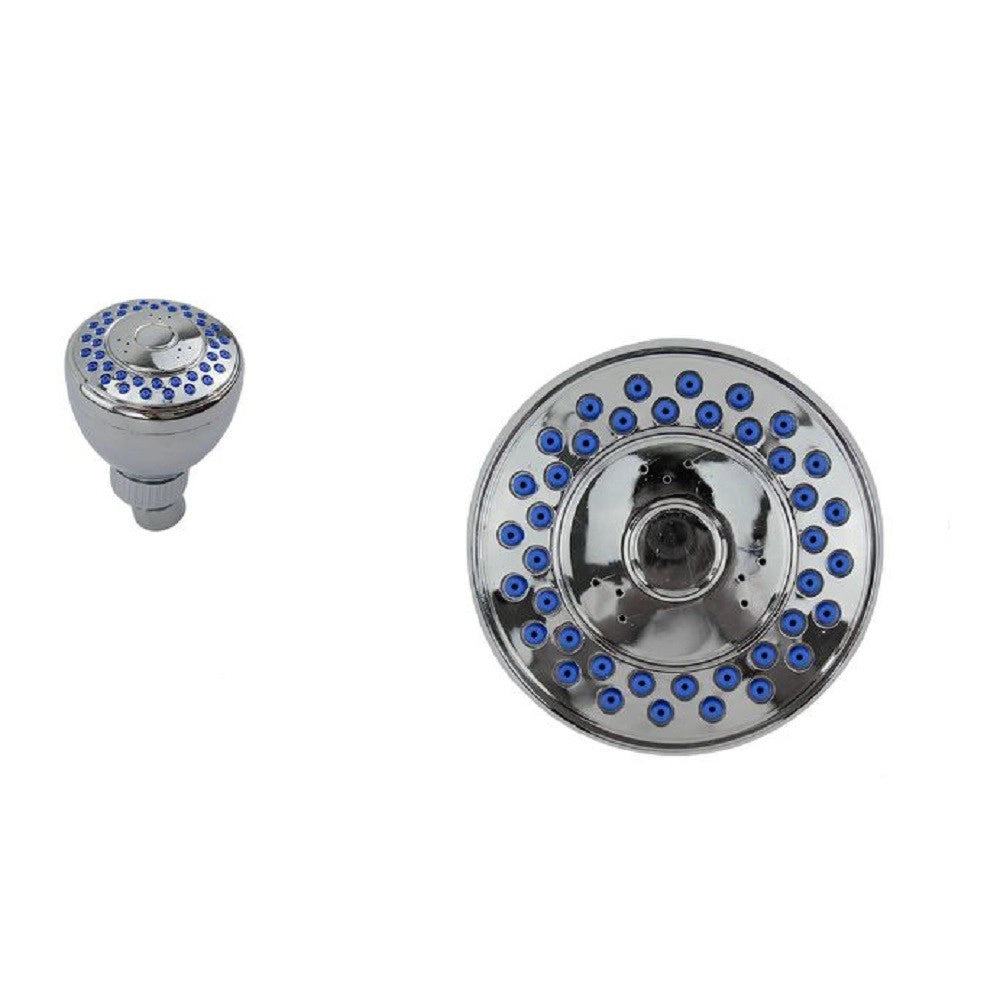 Trade Shop - Soffione Doccia Rotondo Diametro 7 Cm Ugelli Fori Bagno Miscelatore 69277 -