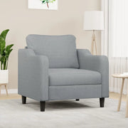 Poltrona-Divano Sedia Grigio Chiaro 60 cm in Tessuto 677560