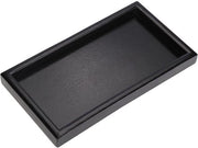 Piatto di Servizio in Legno Sostenibile - Piatto Quadrato - Piatto Antiscivolo - Piatto Grande - Dimensioni 25x18x2 cm - Multifunzionale per Cibo e Tè - Piatto di Servizio