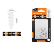 Trade Shop - Set 12 Pezzi Tasselli In Plastica Tassello Fischer Fissaggio Viti 12x26mm 57183 -