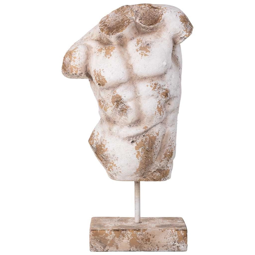 Figura busto color pietra, 40x17x68h cm