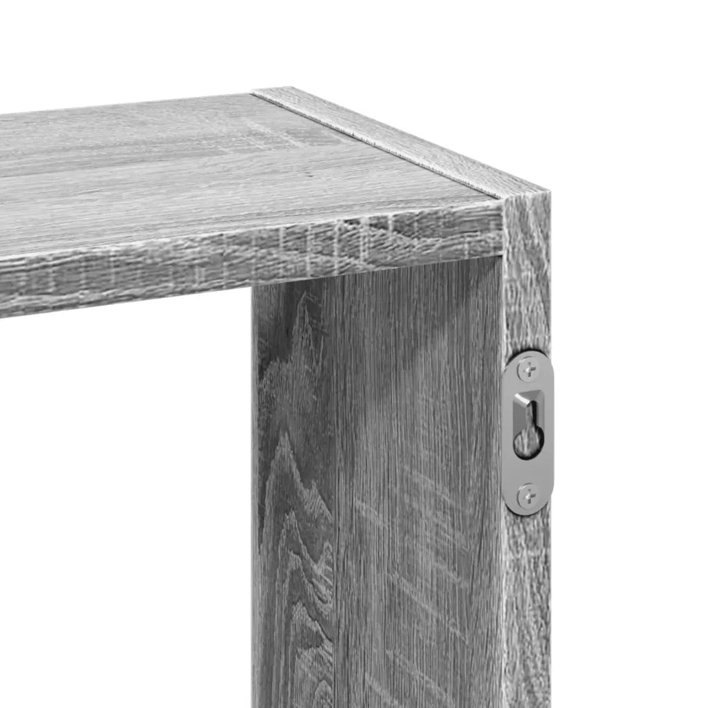 vidaXL Mensola a Muro Grigio Sonoma 159x18x66 cm in Truciolato