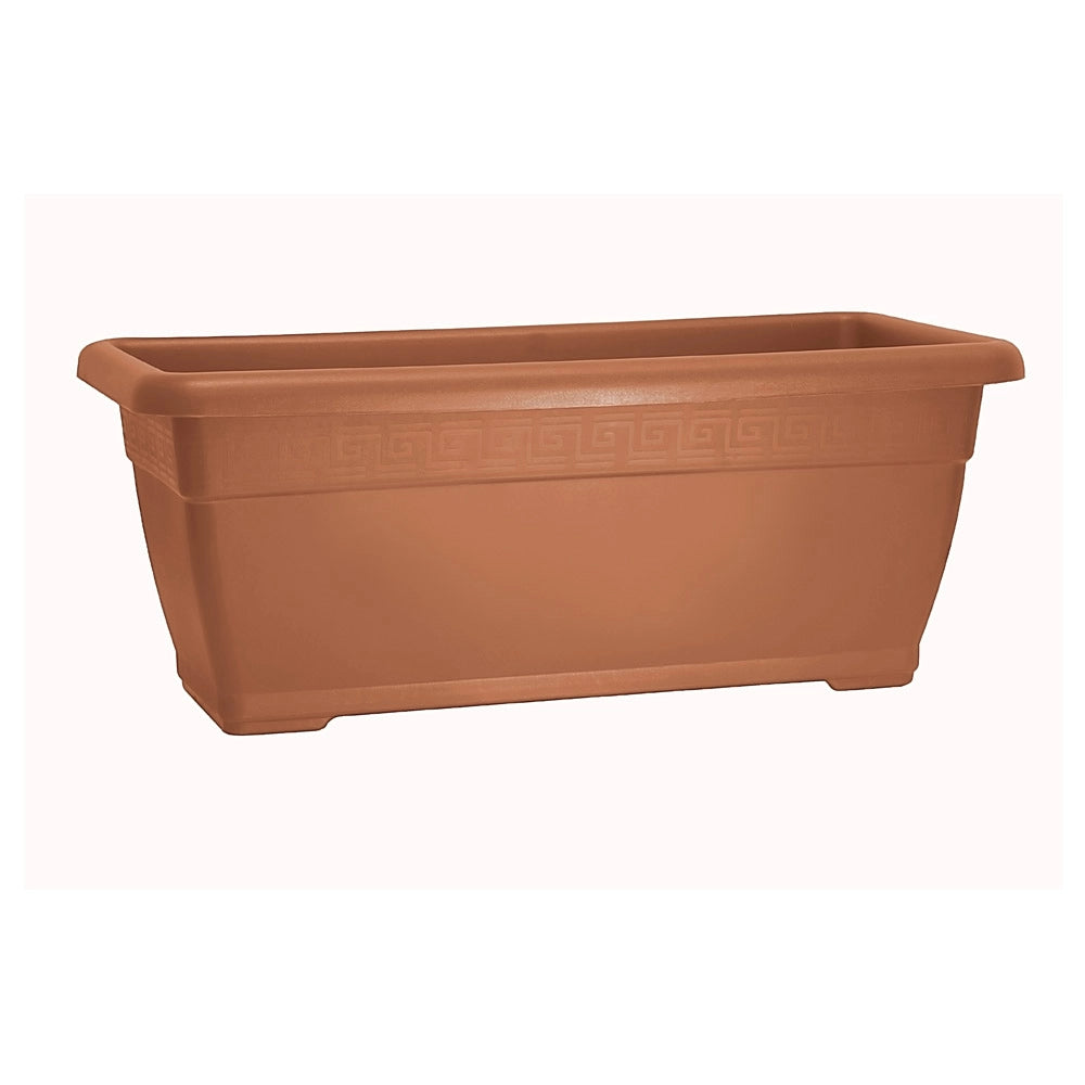 Fioriera Rettangolare da Terra Grande Vaso Piante Esterno Interno Ducale Idel Colore: Terracotta, Formato: 60 cm