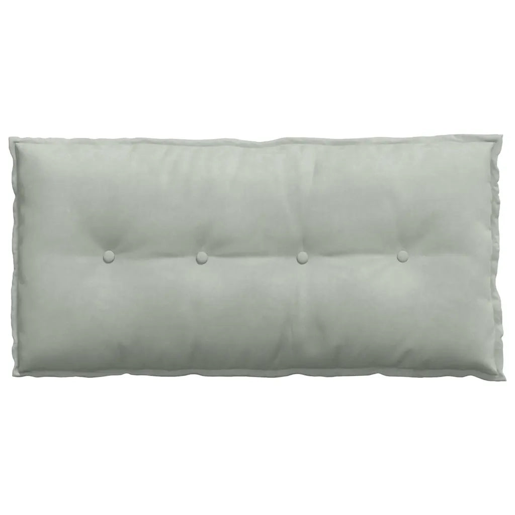 Cuscino per Schiena | Cuscino dorsale Grigio chiaro 100 x 50 cm Tessuto in Cords