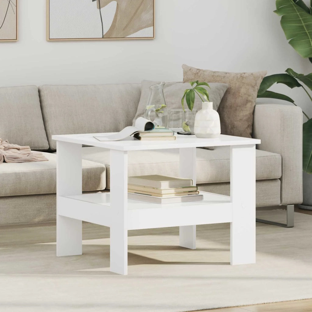 Tavolino da salotto Bianco 57 x 55 x 45 cm Legno multistrato