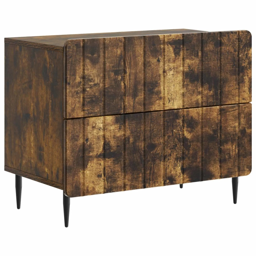 Armadio da Notte Rovere Fumo 62 x 34,5 x 49,5 cm 894320