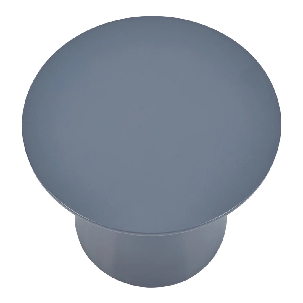 Tavolino da caffè consolle laterale rotondo 40 x 44 cm grigio blu 03_0010824