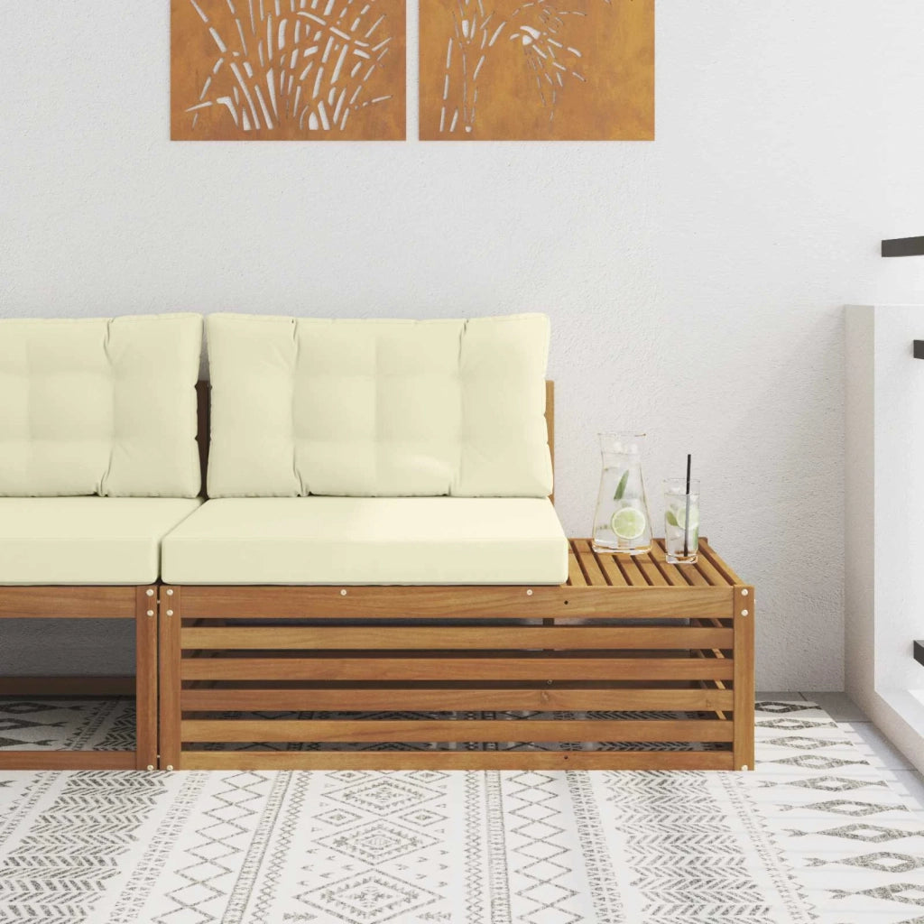 Divano da Giardino-Divano Esterno Finale con cuscino Naturale 115 x 83 x 73 cm 774506