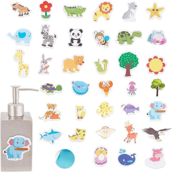Dispensatore di sapone stagionale con 36 magnete festivi - Dispensatore di sapone in acciaio inossidabile per agriturismo, cucina e bagno