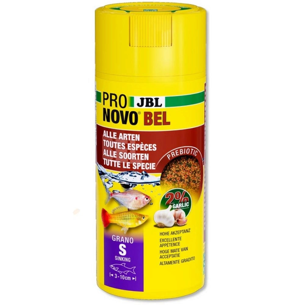 JBL ProNovo Bel Grano S - Mangime base in granuli per tutti i pesci ornamentali da 3 a 10cm Formato: 250 ml