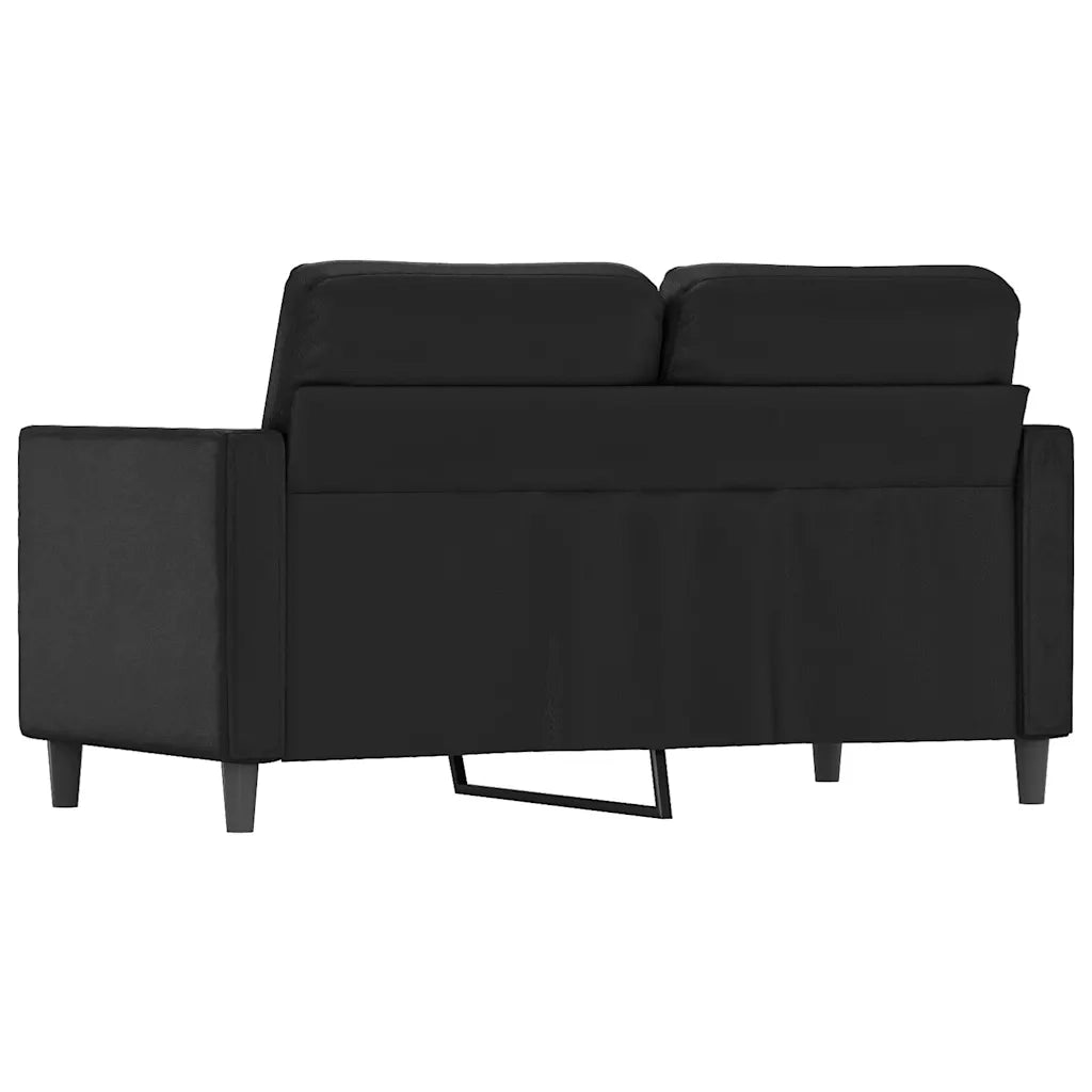 Divano | Divano da soggiorno | Sofa a 2 Posti Nero 120 cm in Similpelle