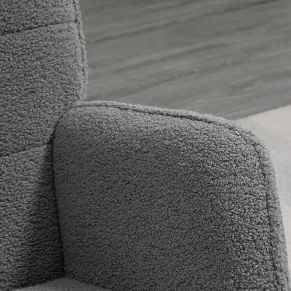 POLTRONA A DONDOLO 98x71x101 cm Grigio scuro in poliestere