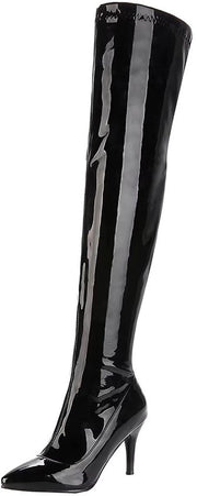 Laarzen da donna con tacchi alti 8,5 cm - Chiusura a zip - Materiale soffice e respirante - Flessibilità e antiscivolo - Comfort di portata con strato di spugna - Laarzen lunghe