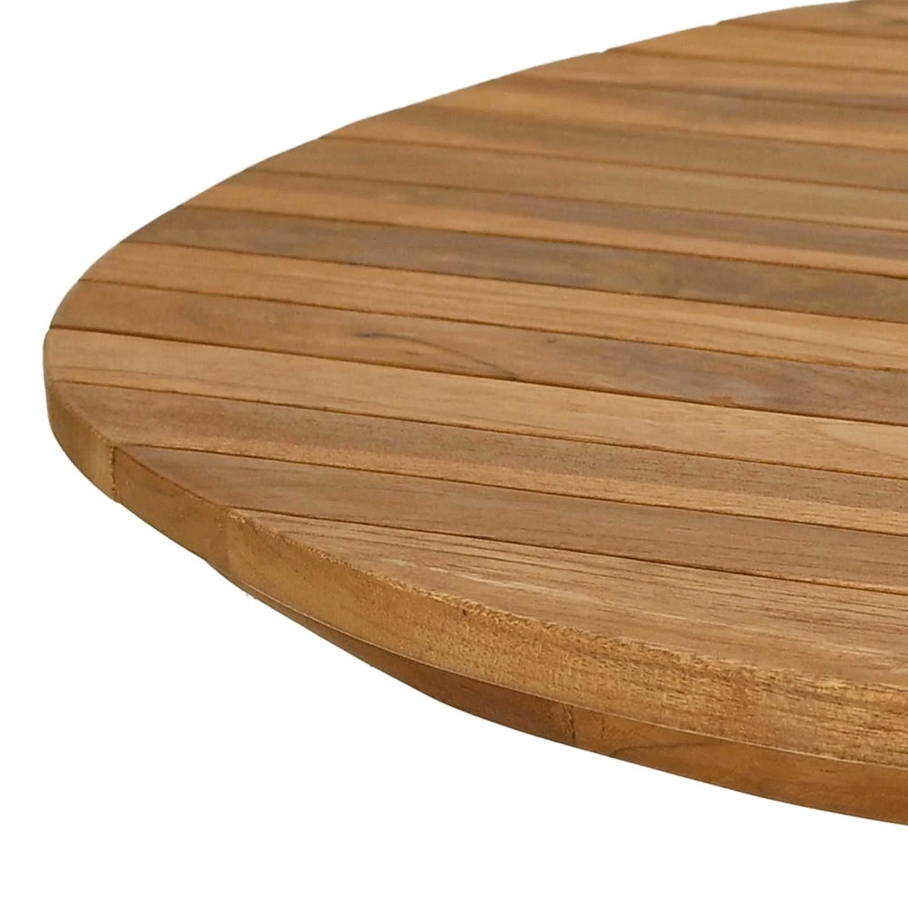 Piano del tavolo 120 x 70 x 3,5 cm Ovale Legno di teak solido 42033164