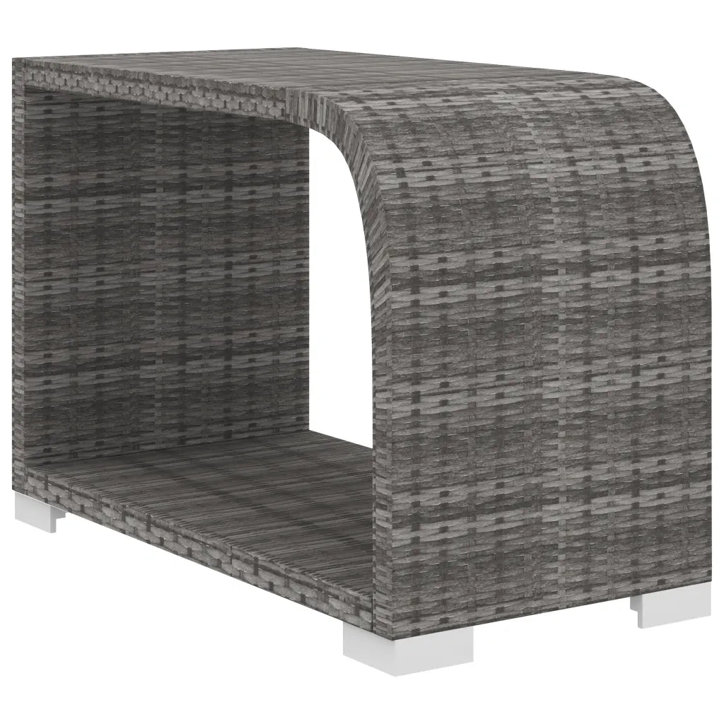vidaXL Set Divani da Giardino 10 pz con Cuscini in Polyrattan Grigio