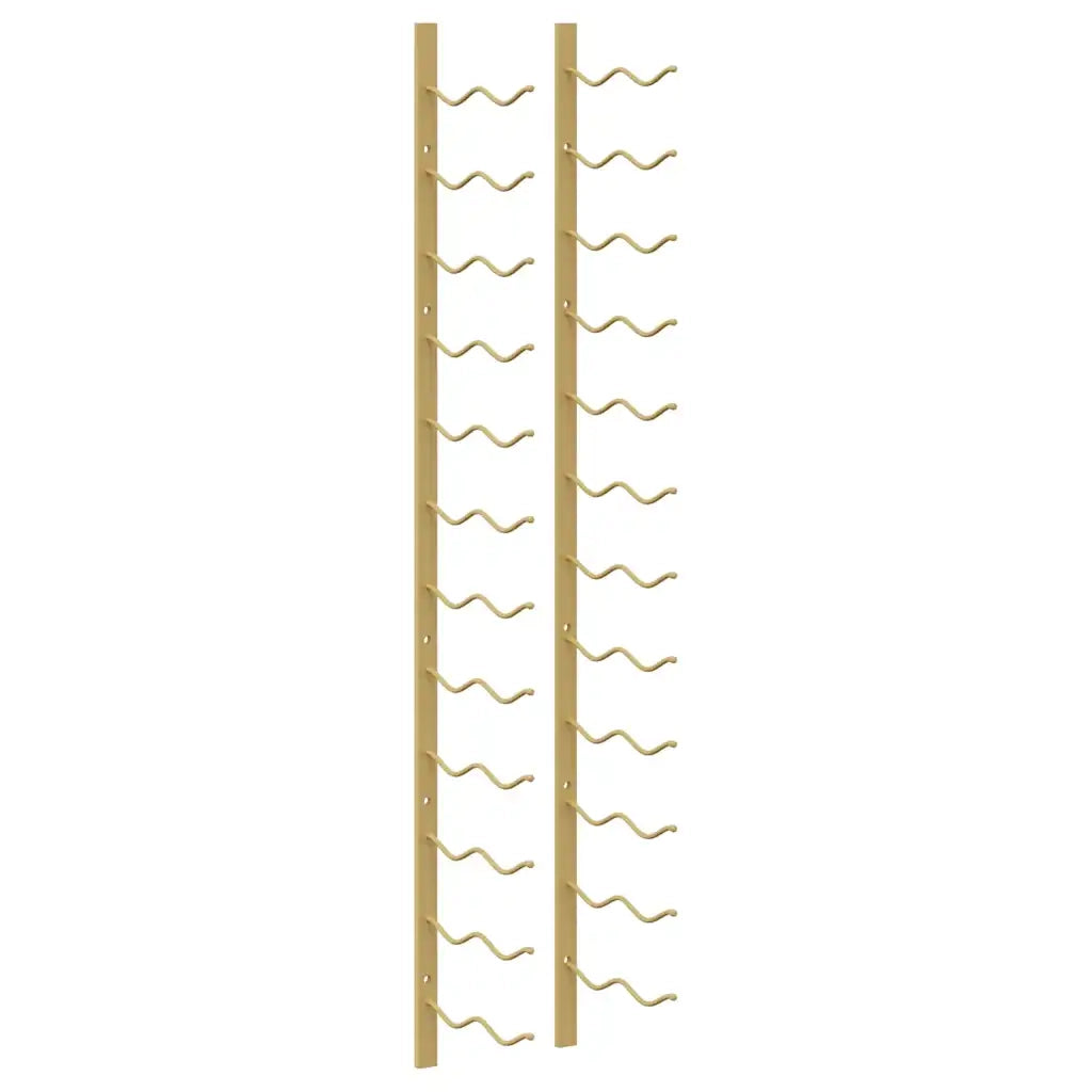 Portavini da Parete per 24 Bottiglie 2 pz Oro in Ferro CFW8261099