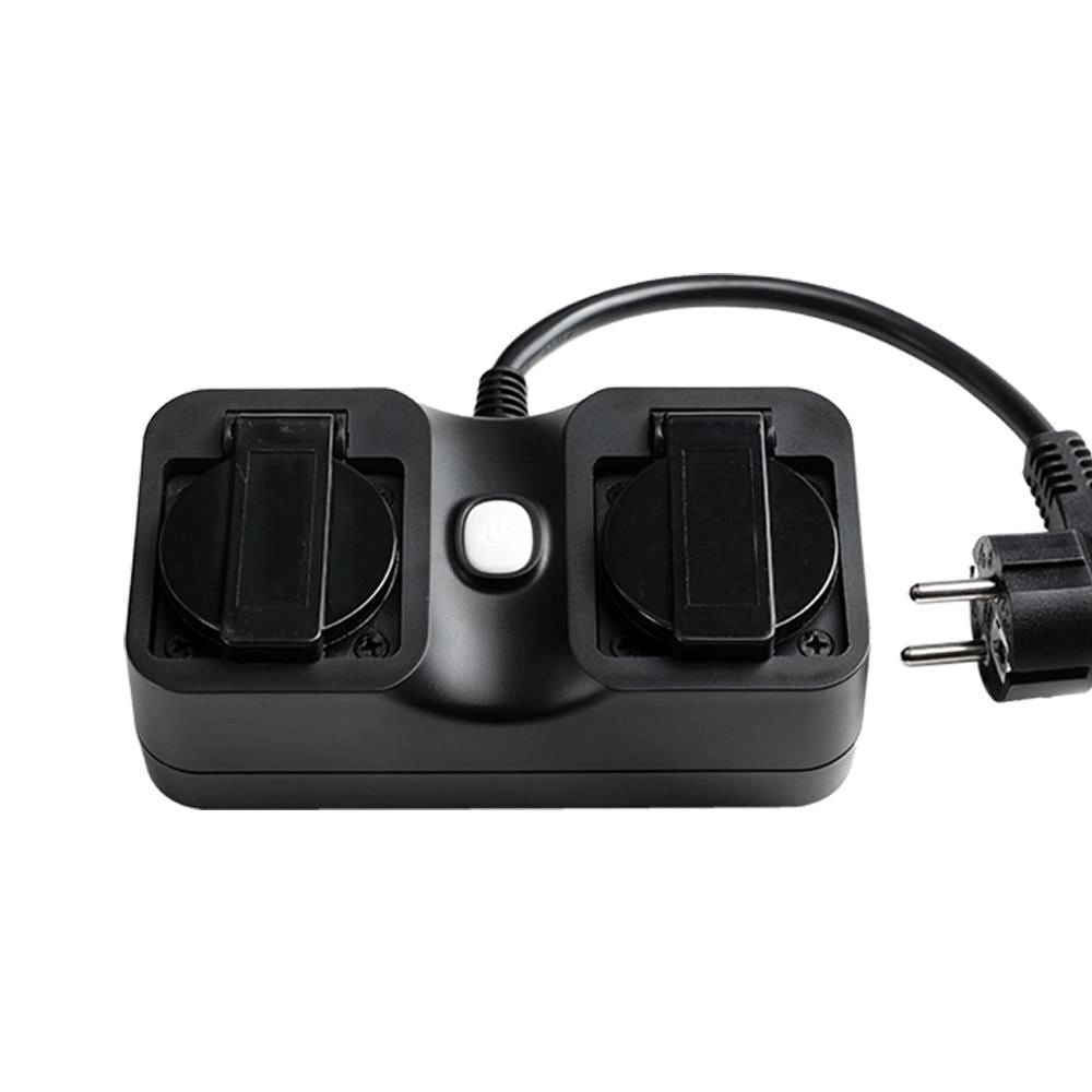 Edimax SP-1122WTO Presa Intelligente Wi-Fi Smart Home 2300 W Interno Esterno 2 Prese EU Alexa Google colore Nero