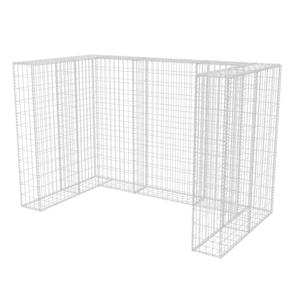 Gabbione in Rete in Acciaio per 2 Cassonetti 180x100x120 cm 142559