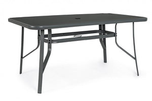 Tavolo Martinez 150x90 cm in Acciaio