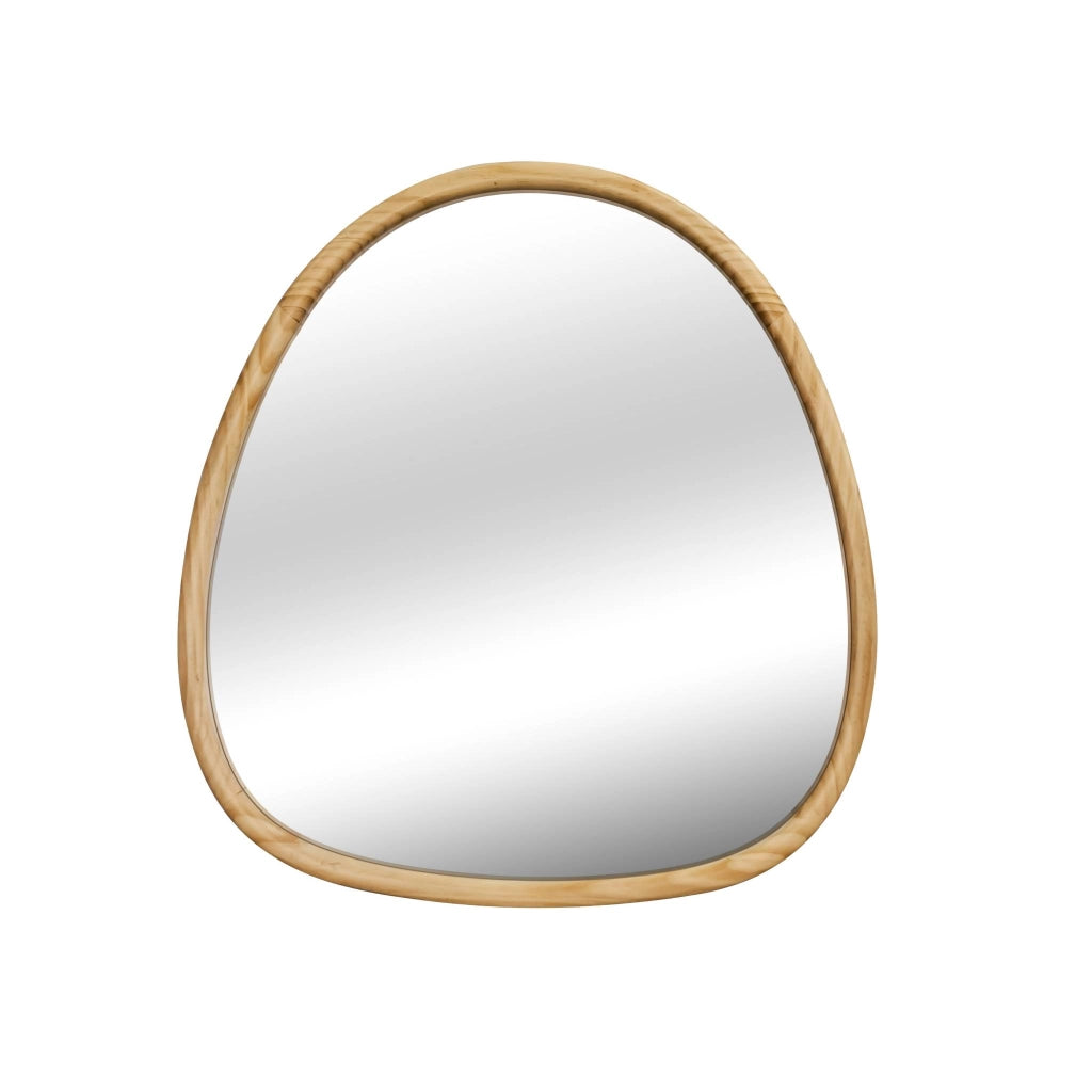 Specchio in legno di abete, 75cm, marrone naturale