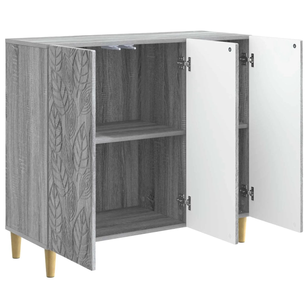 Credenza Sonoma grigio 89 x 34,5 x 80 cm Legno ingegnerizzato
