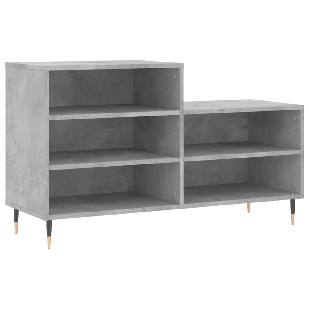 Scarpiera mobiletto portascarpe mobile per ingresso/corridoio/soggiorno 102 x 36 x 60 cm legno ingegnerizzato grigio 02_0021797