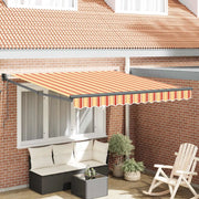 Tenda Retrattile Giallo e Arancione 300 x 250 cm 3329972