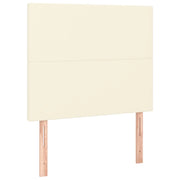 Testiera | Testata Crema 100x5x118/128 cm Similpelle