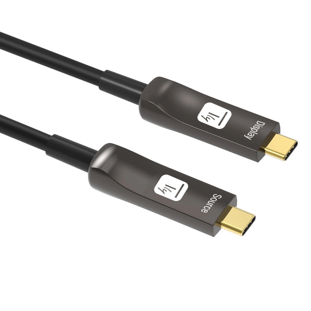 Cavo Audio/Video Ottico Attivo USB-C M/M AOC Fibra Ottica 4K 15m