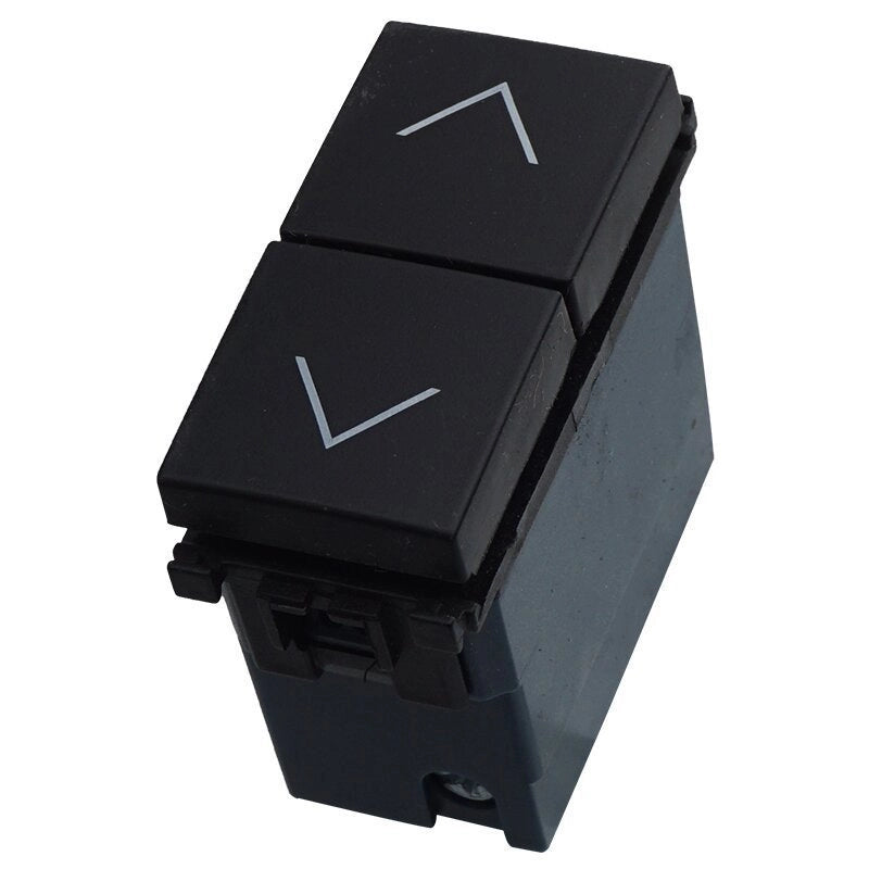 Pulsante Saliscendi Commutatore 2P 10A Tapparelle Colore Nero Compatibile Con Vimar Arke