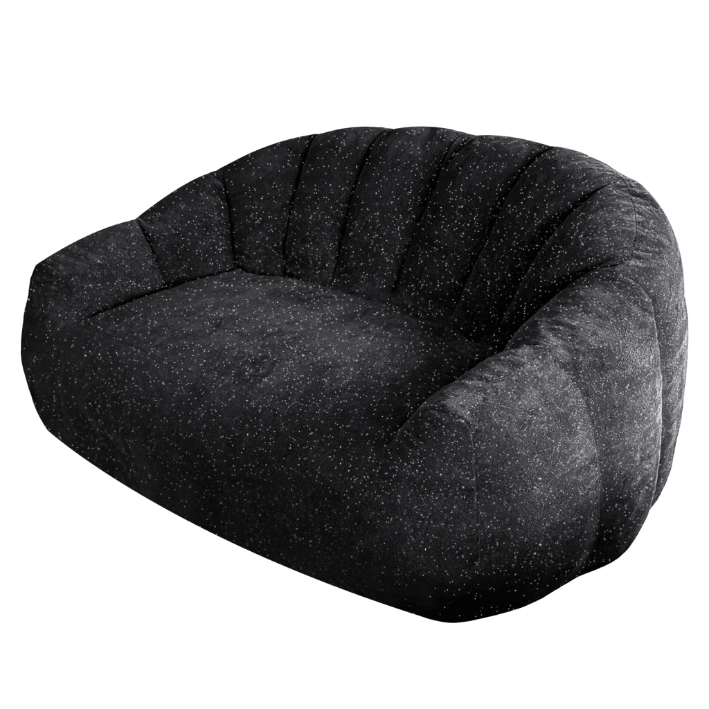 POLTRONA SACCO Design orso nero in flanella