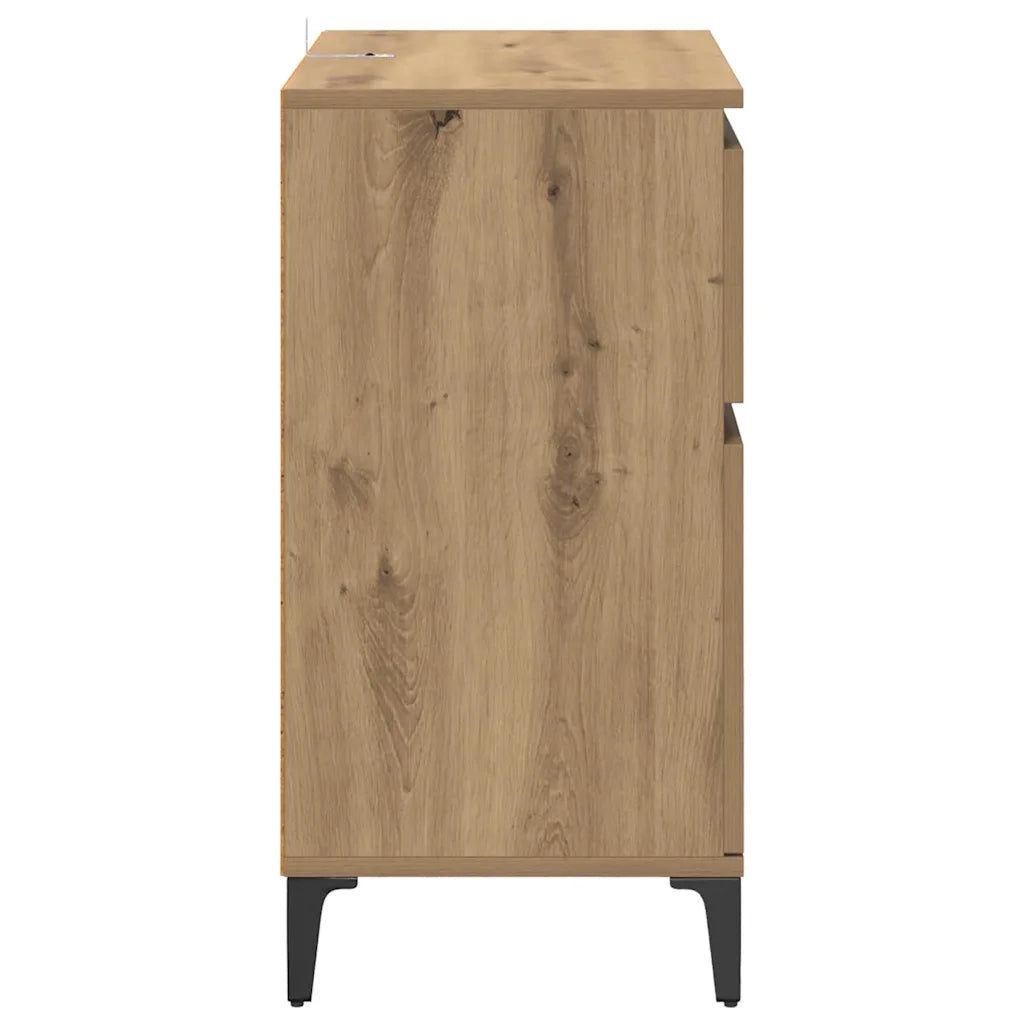 Credenza con Cassetto-Buffet-Armadio da cucina Rovere artigianale 60 x 35 x 70 cm 192348