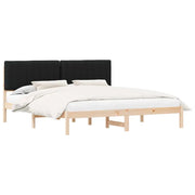Letto con Testiera Rivestita Nero 180 x 200 cm 878031