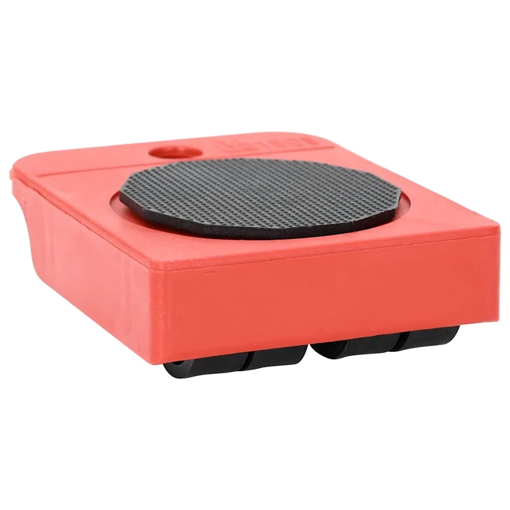 Ruote per mobili 8 pz con sollevatori Rosso 9,8x7,5x3 cm 150 kg