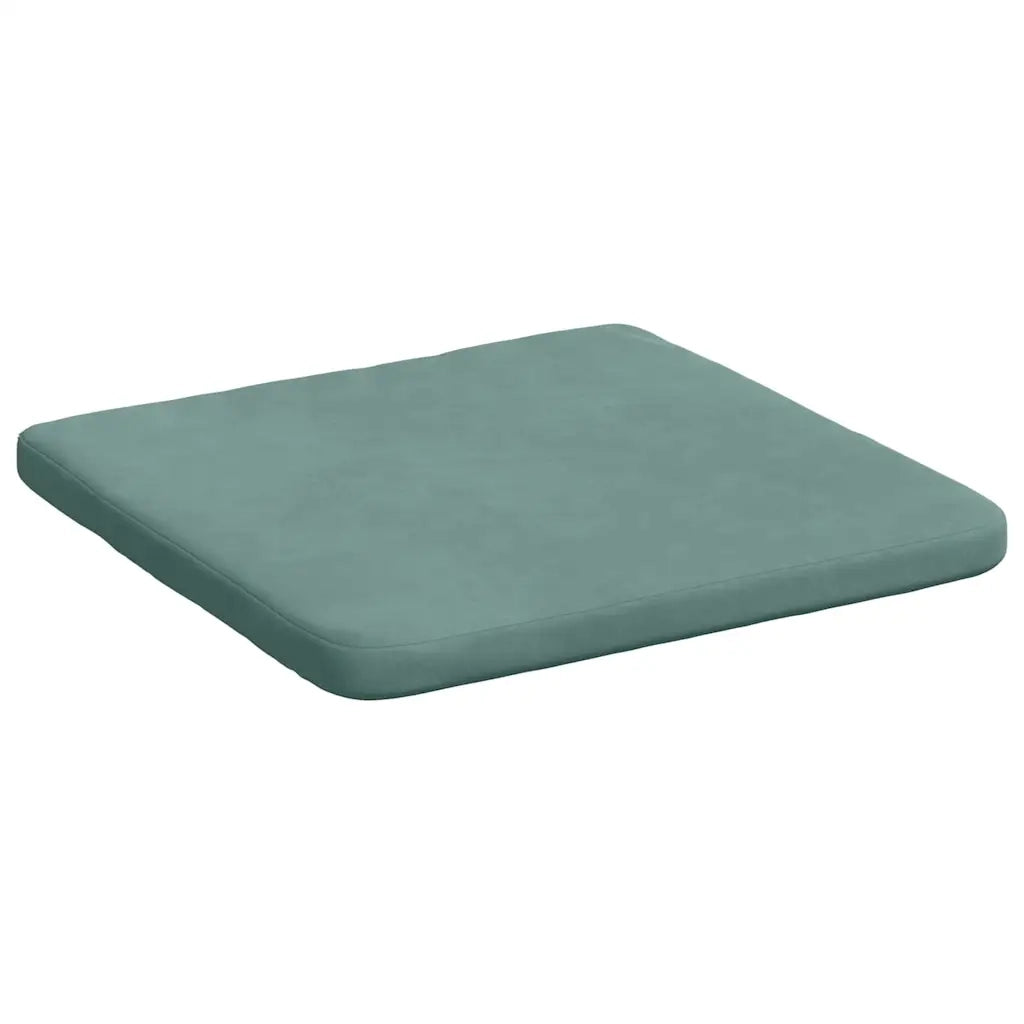 Cuscini per Seduta 4 pcs Verde Mare 40 x 40 x 3 cm Velluto 42015216