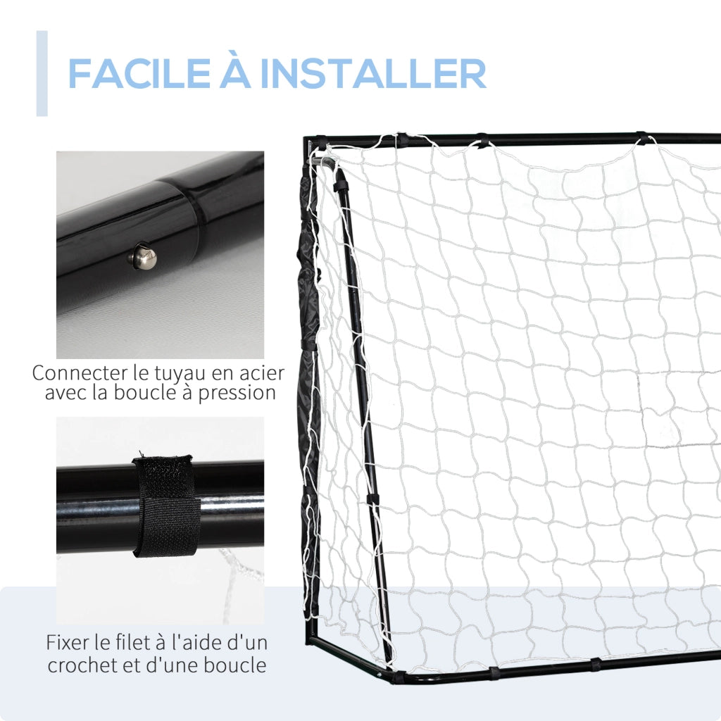 Cage de football ¨C Minimal ¨C nero bianco 186x62x123 cm