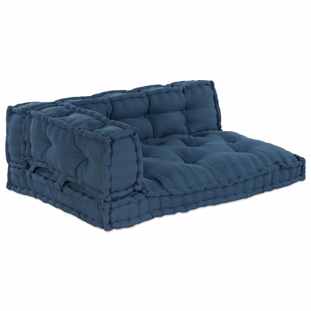 Cuscino per Divano Pallet 3 pz | Cuscini per sedie Indaco 120 x 80 x 38 cm Tessuto