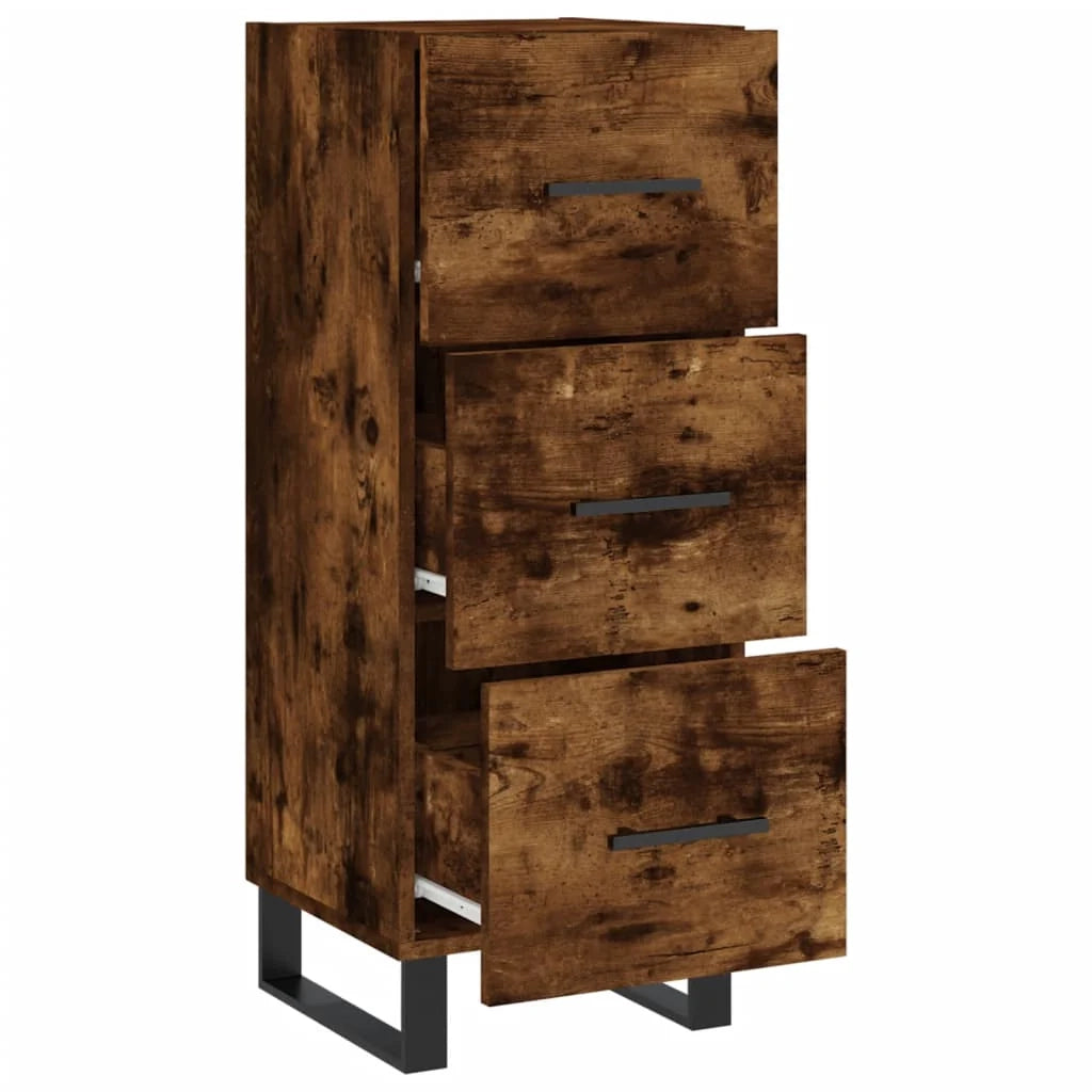 Buffet credenza cassettiera armadio mobile contenitore organizer per cucina soggiorno salotto 34,5 x 34 x 90 cm legno ingegnerizzato marrone 02_0030893