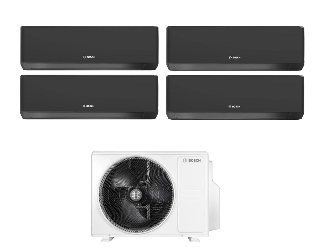 Condizionatore Quadri Split Bosch CLIMATE 7000i WHITE 7+9+9+15 con 5000M 105/4 E R-32 Wi-Fi Integrato